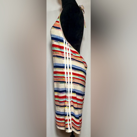 ADIDAS X KSENIASCHNAIDER Knitted Halter Dress Multicolor Stripe - Size XL - Picture 8 of 15